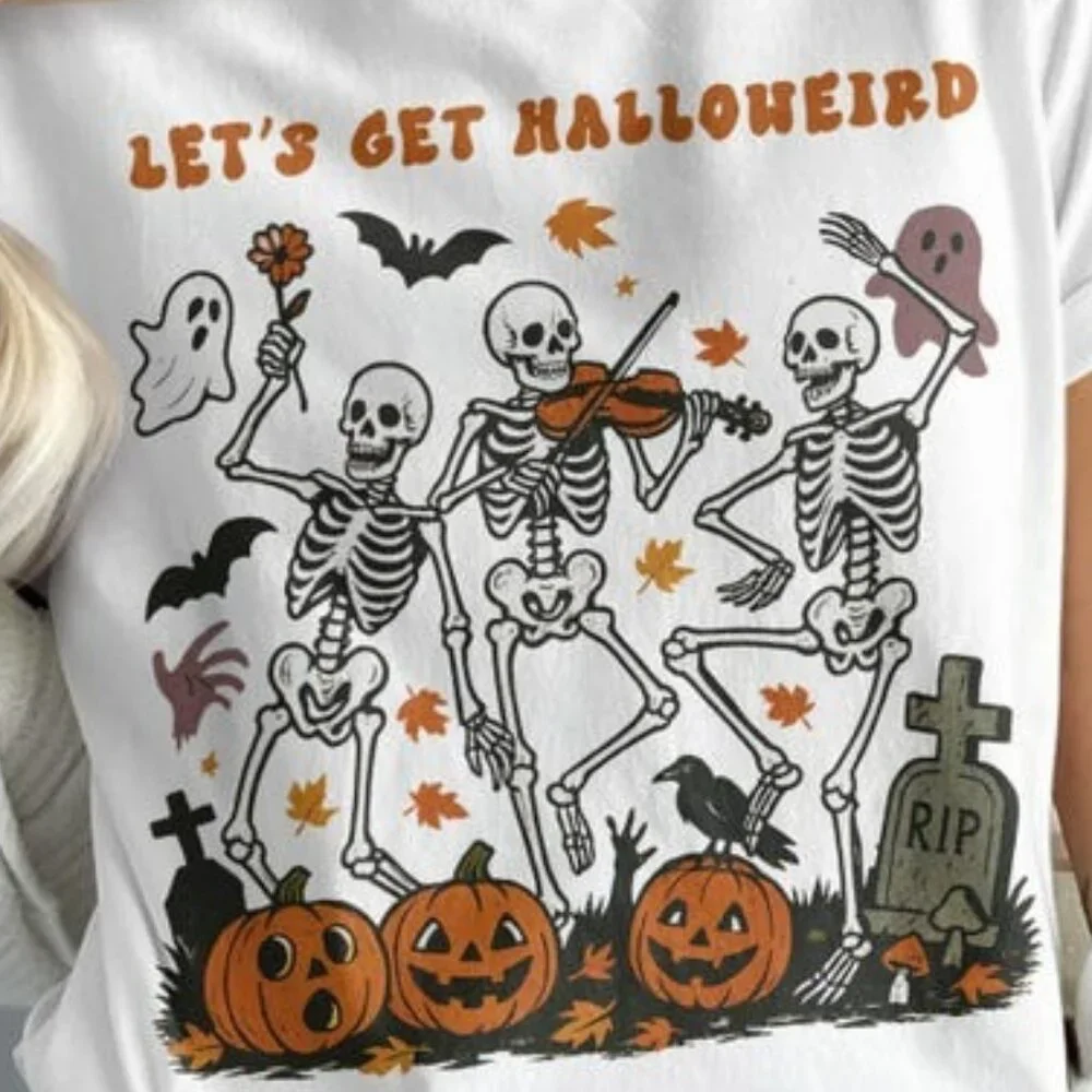 Halloween Skeletons Party Tee - Picture 2 of 4